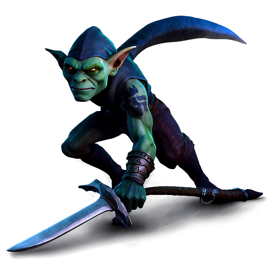 Stealthy Goblin Assassin Png 05252024 PNG Image