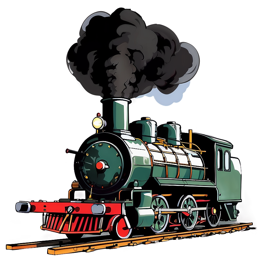 Steam Engine Illustration Png Uqt37 PNG Image