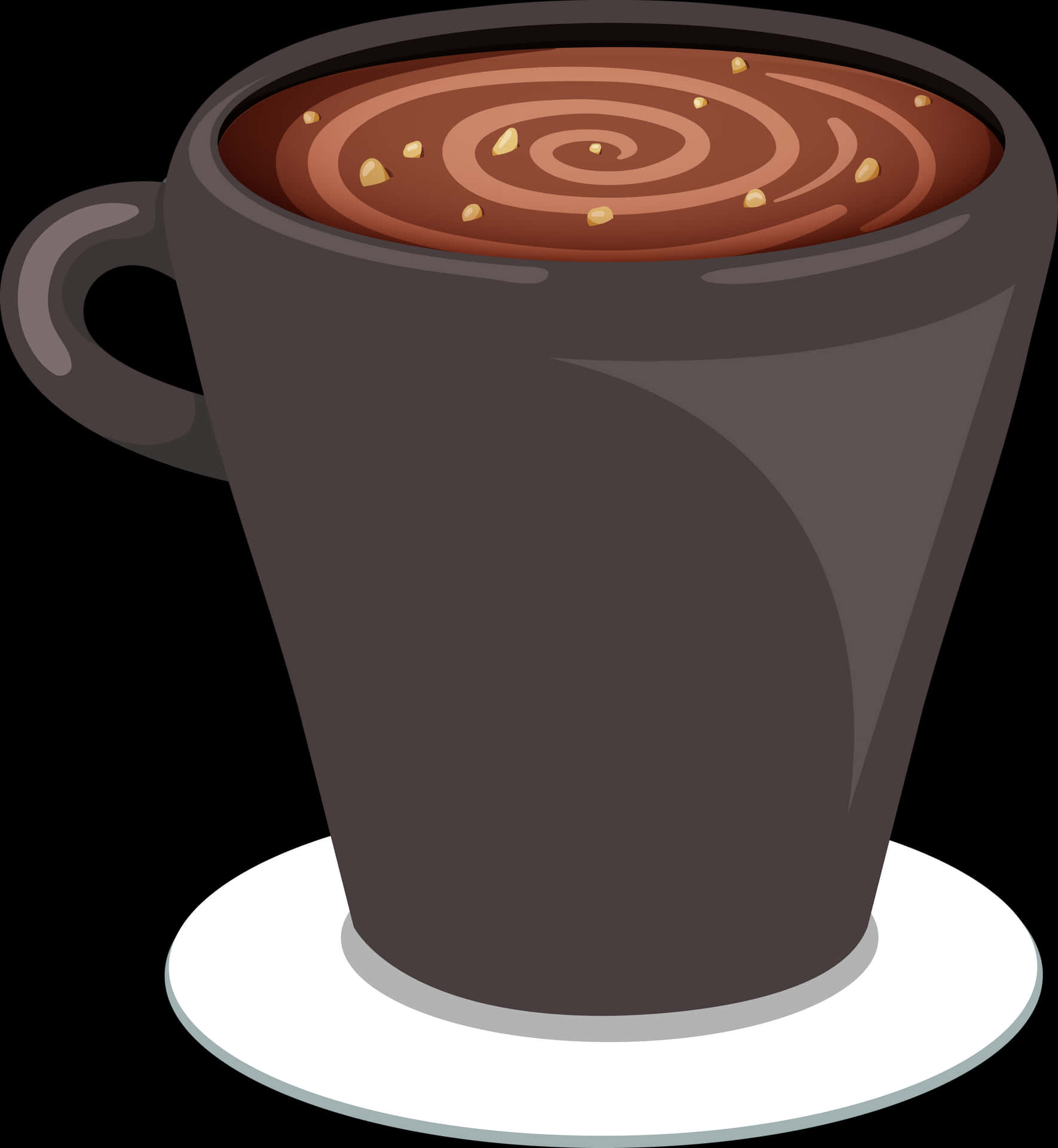 Steaming Coffee Cup Vector PNG Image