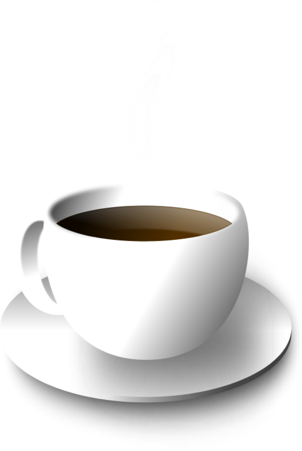 Steaming Coffee Mug Graphic PNG Image