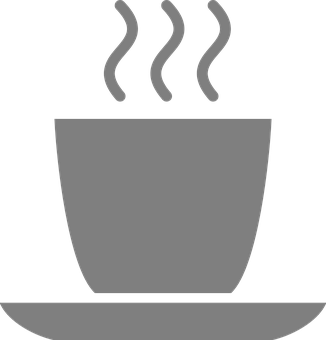 Steaming Coffee Mug Icon PNG Image