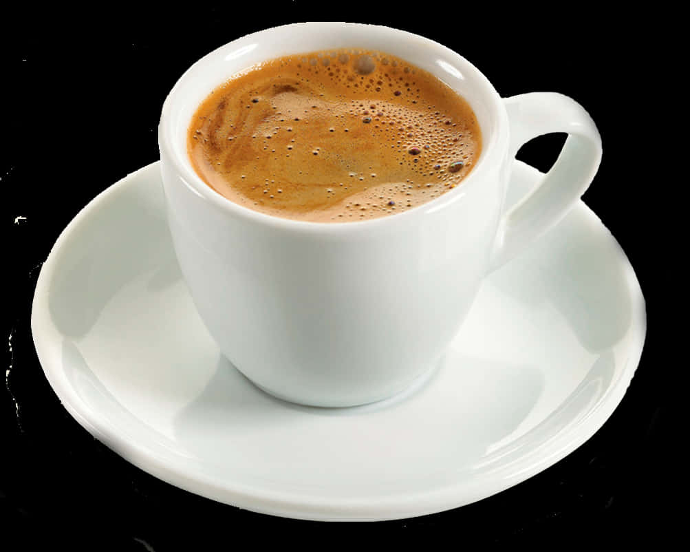 Steaming Espresso Coffee Cup PNG Image