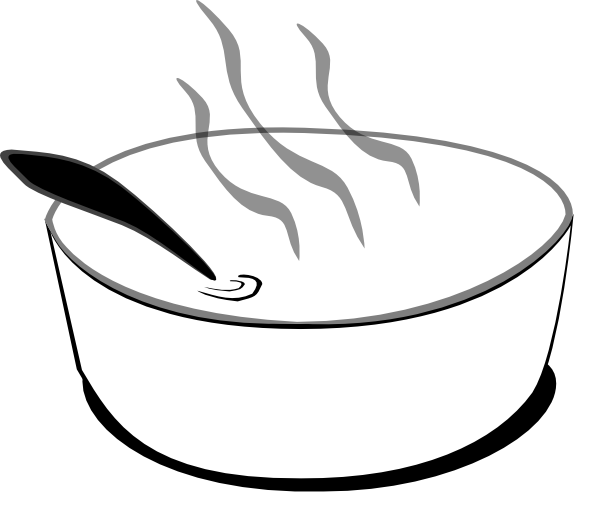 Steaming Soup Bowl Clipart PNG Image