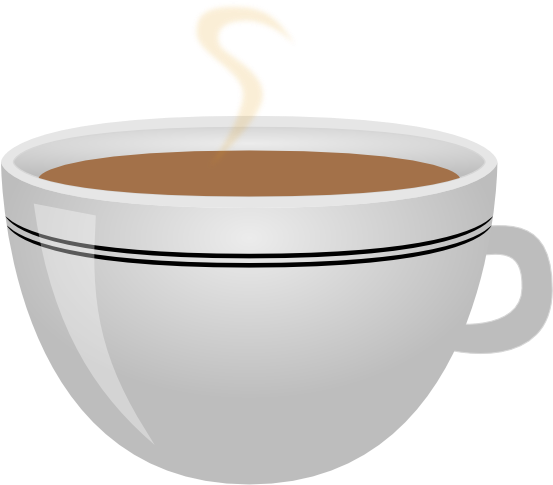 Steaming Tea Cup Graphic PNG Image