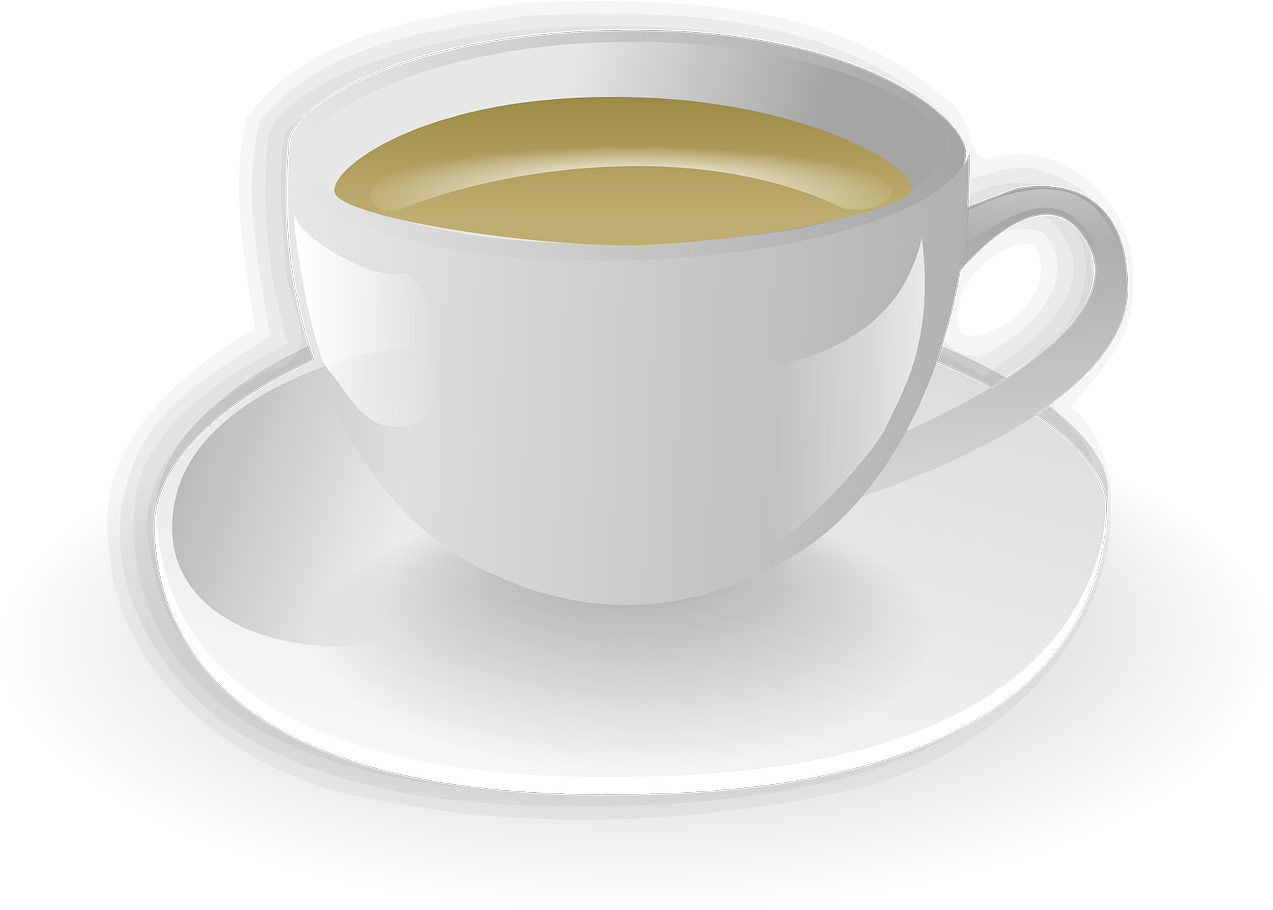 Steaming Tea Cupon Saucer PNG Image