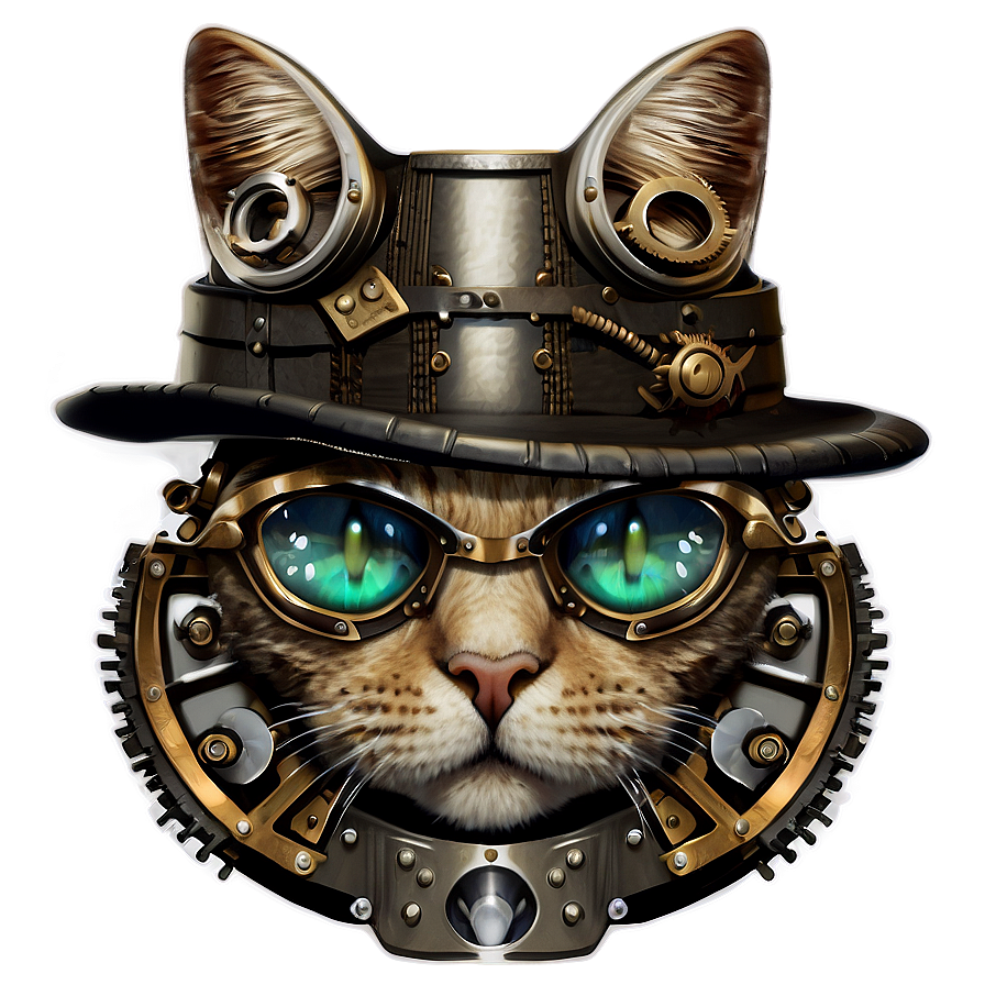 Steampunk Cat Filter Png 39 PNG Image