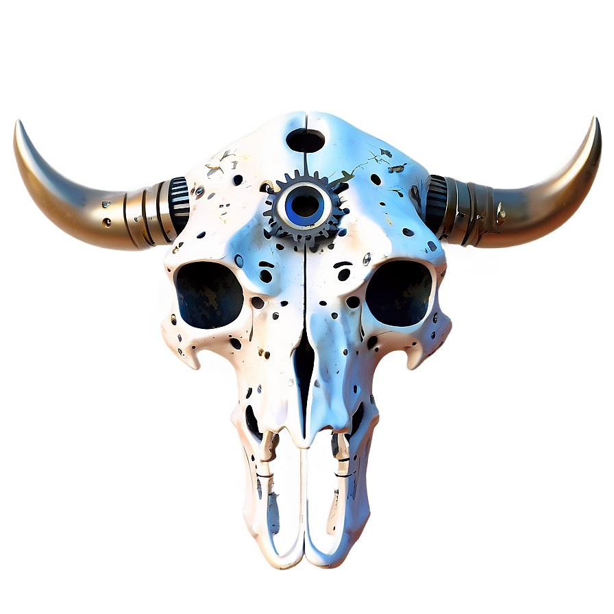 Steampunk Cow Skull Png 06132024 PNG Image