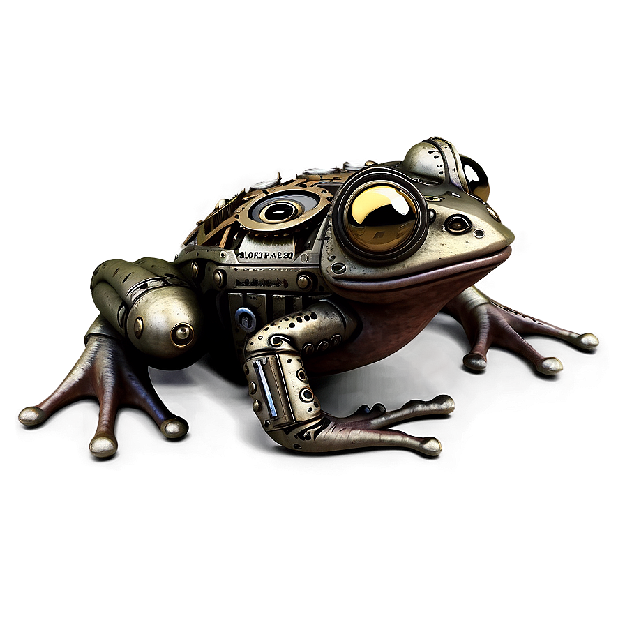 Steampunk Frog Design Png 8 PNG Image