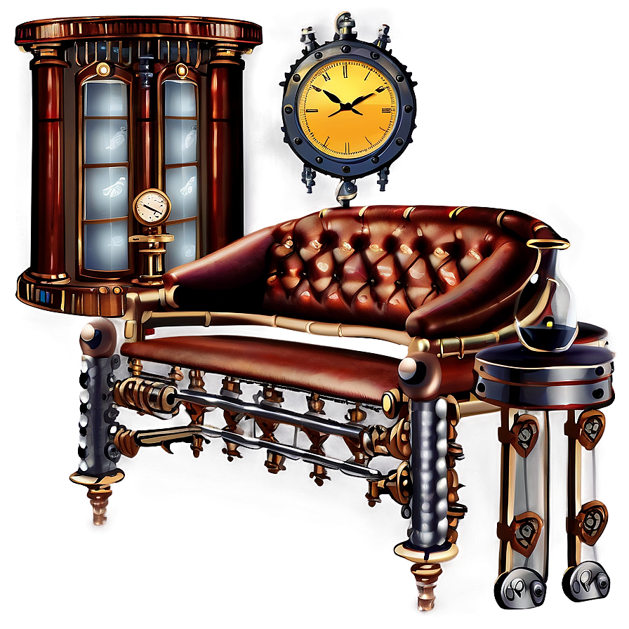 Steampunk Living Room Elements Png 87 PNG Image