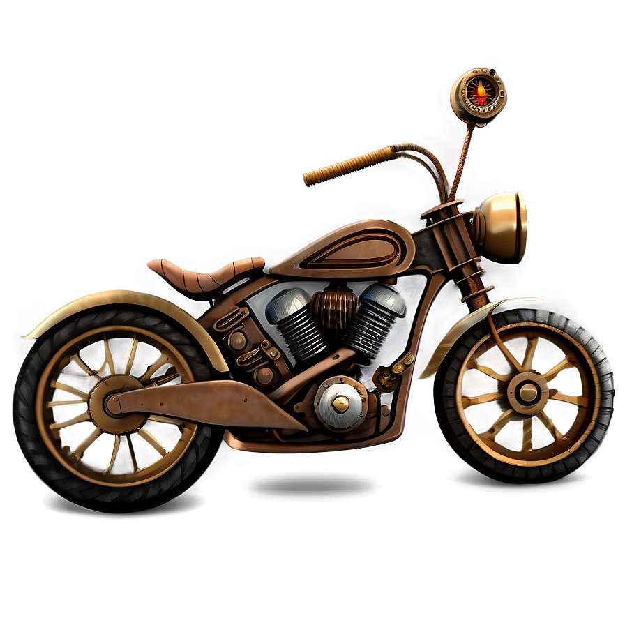 Steampunk Motorcycle Png 05212024 PNG Image