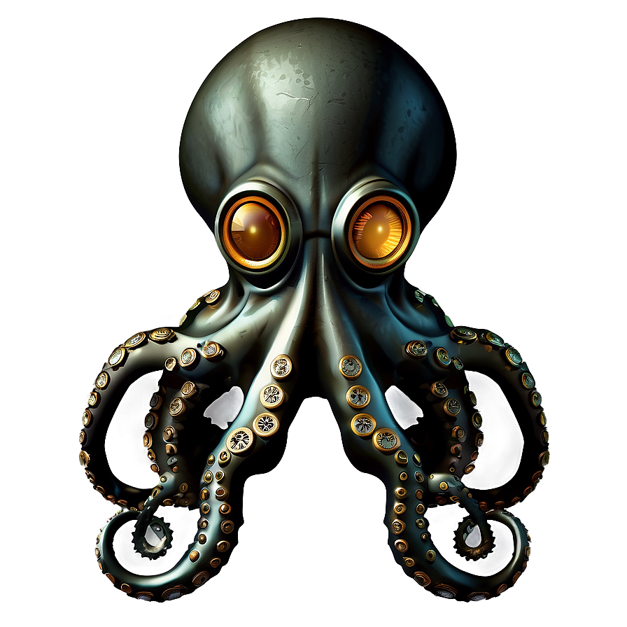 Steampunk Octopus Png Ven65 PNG Image