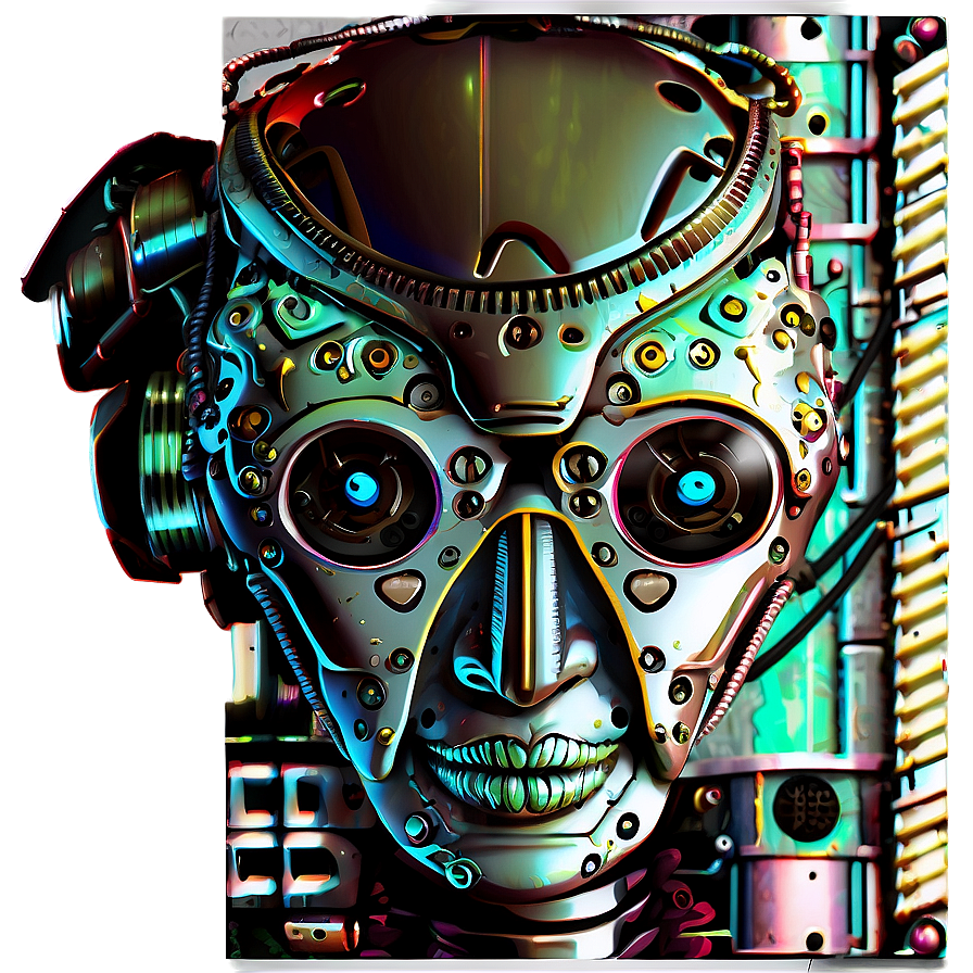 Steampunk Robot Head Png 06212024 PNG Image