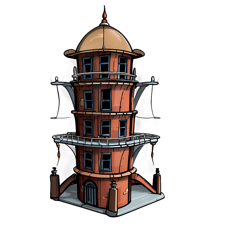 Steampunk Tower Png 05242024 PNG Image