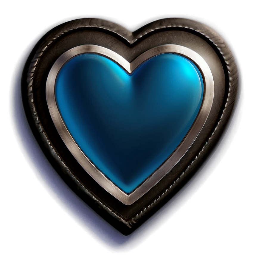 Steel Blue Heart Icon Png 63 PNG Image