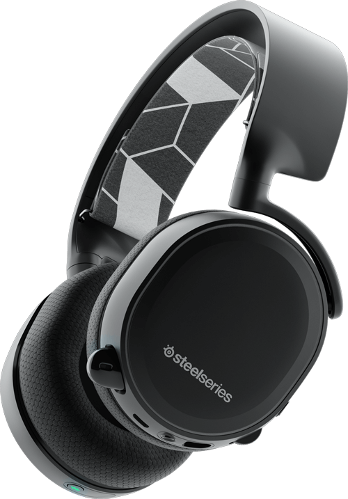 Steel Series Black Wireless Headset PNG Image