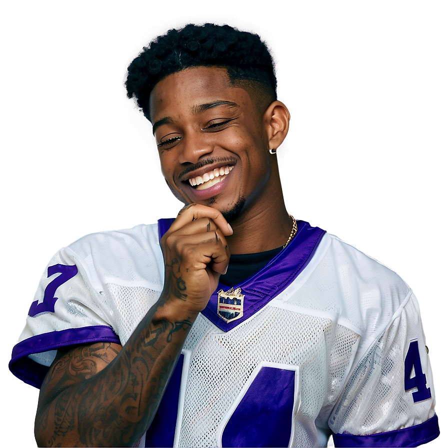 Stefon Diggs Candid Laugh Png Gei PNG Image