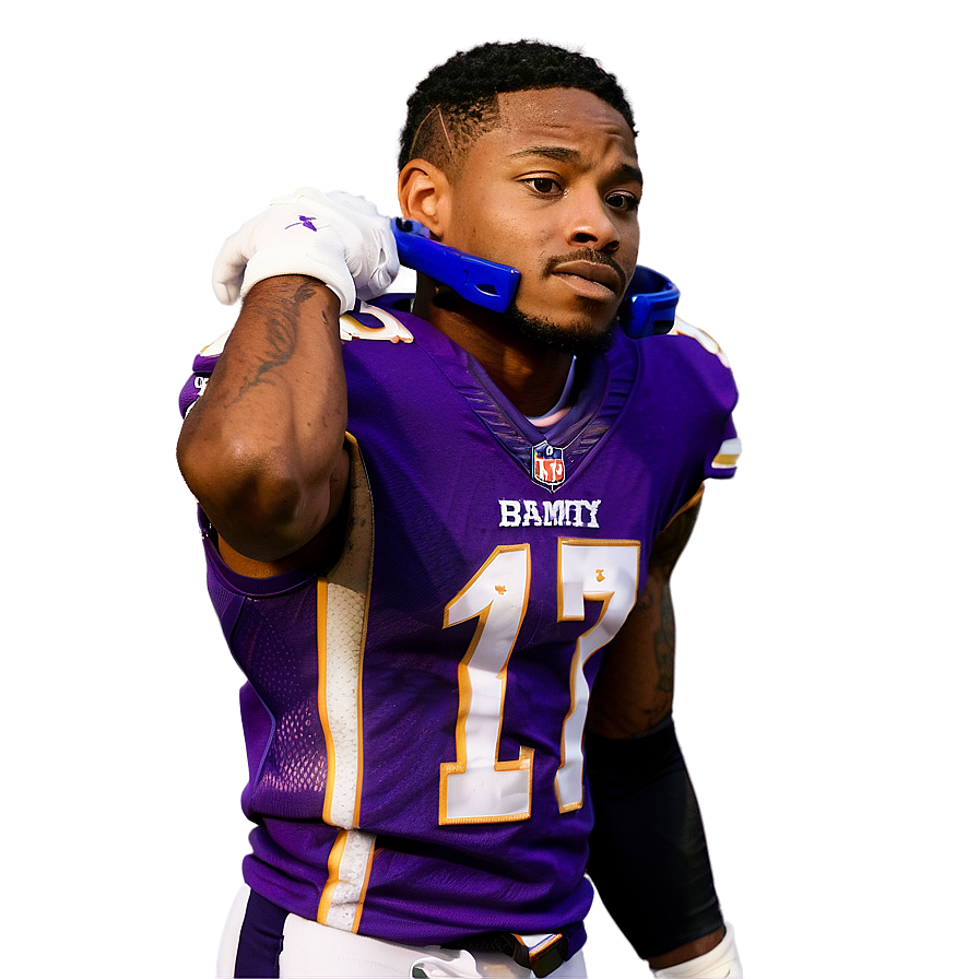 Stefon Diggs In-game Focus Png 06202024 PNG Image