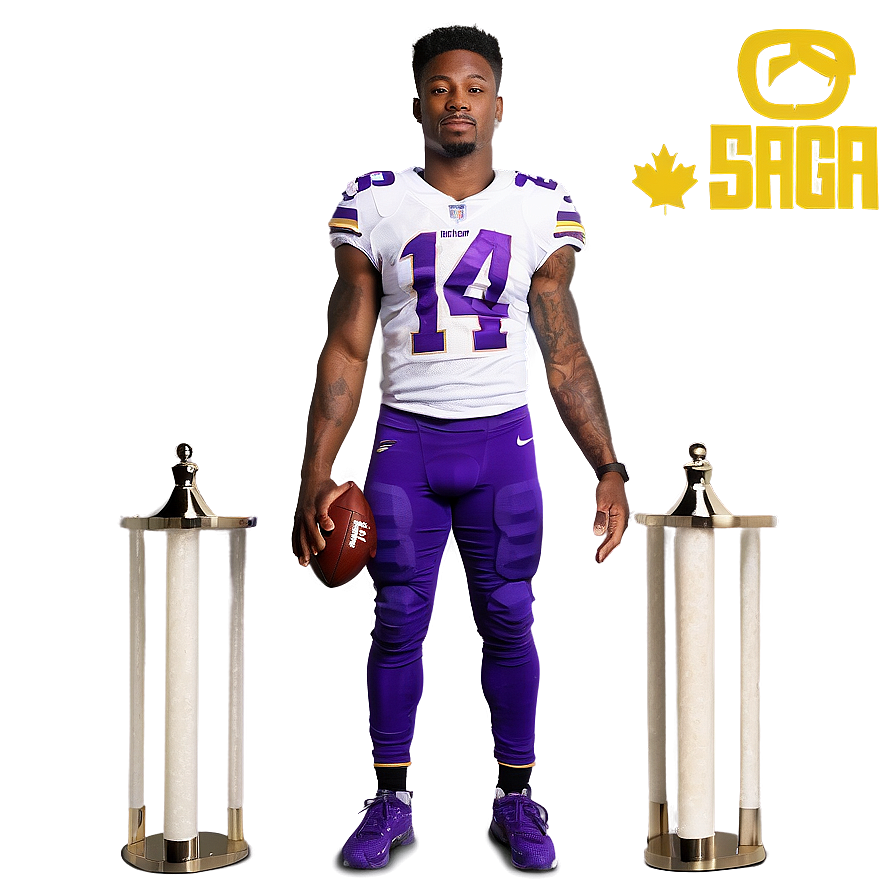 Stefon Diggs Leadership Pose Png Yjr PNG Image