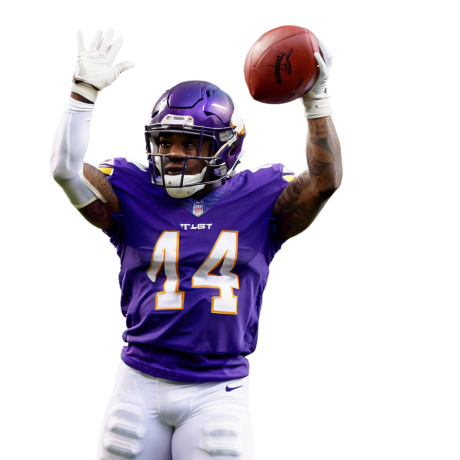 Stefon Diggs Record-breaking Reception Png Fpr PNG Image