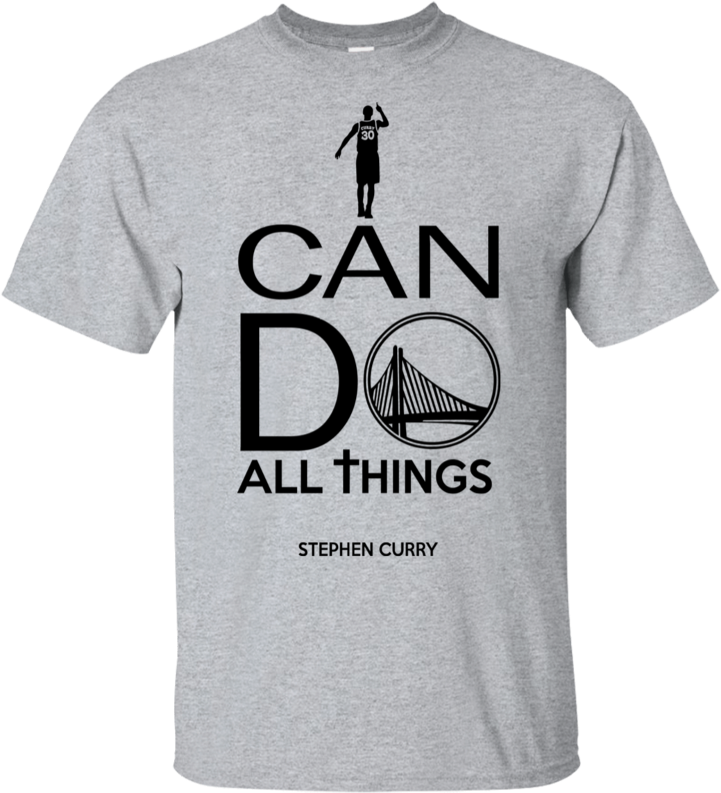 Steph Curry Can Do All Things Tshirt PNG Image