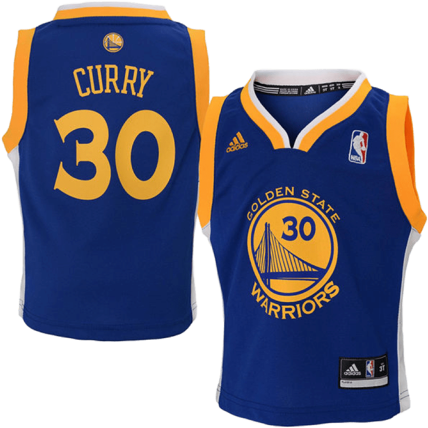 Steph Curry Golden State Warriors Jersey PNG Image