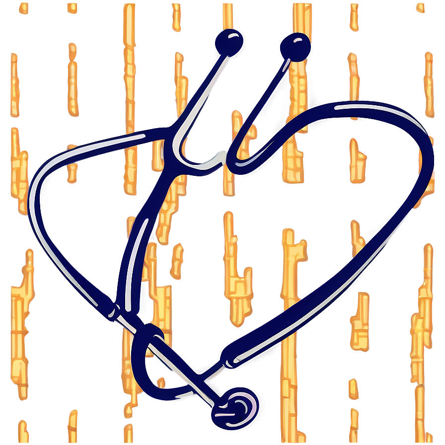 Stethoscope Heart Vector Png Akq35 PNG Image