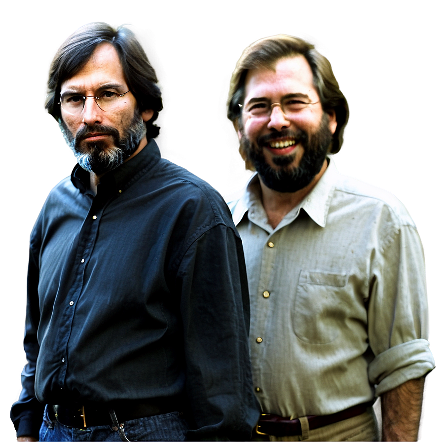 Steve Jobs And Steve Wozniak Png Xre93 PNG Image