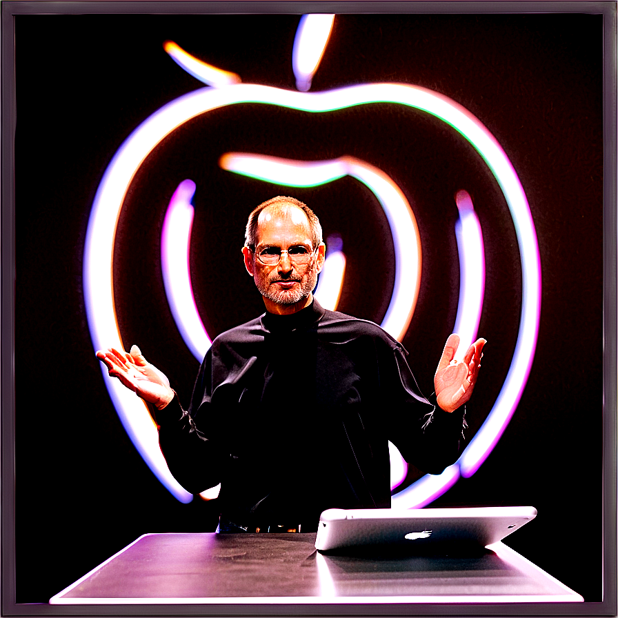 Steve Jobs Apple Event Png Akx85 PNG Image