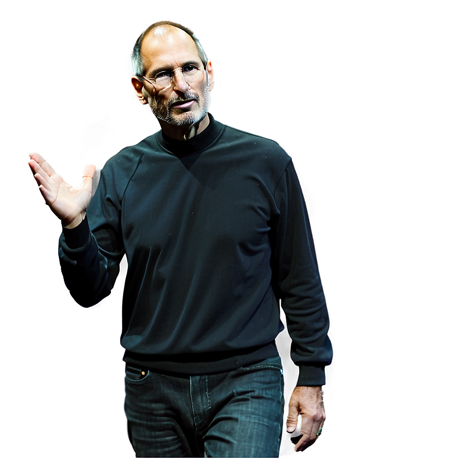 Steve Jobs Apple Event Png Qlx60 PNG Image