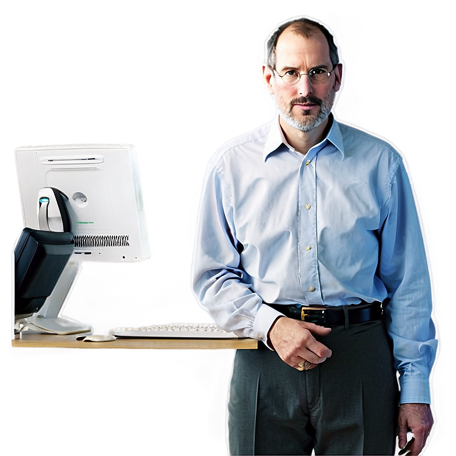 Steve Jobs In Office Png Ncm PNG Image