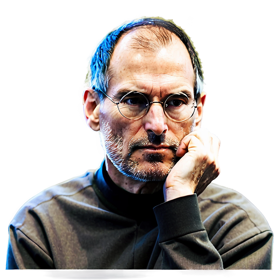 Steve Jobs In Thought Png Ihu PNG Image