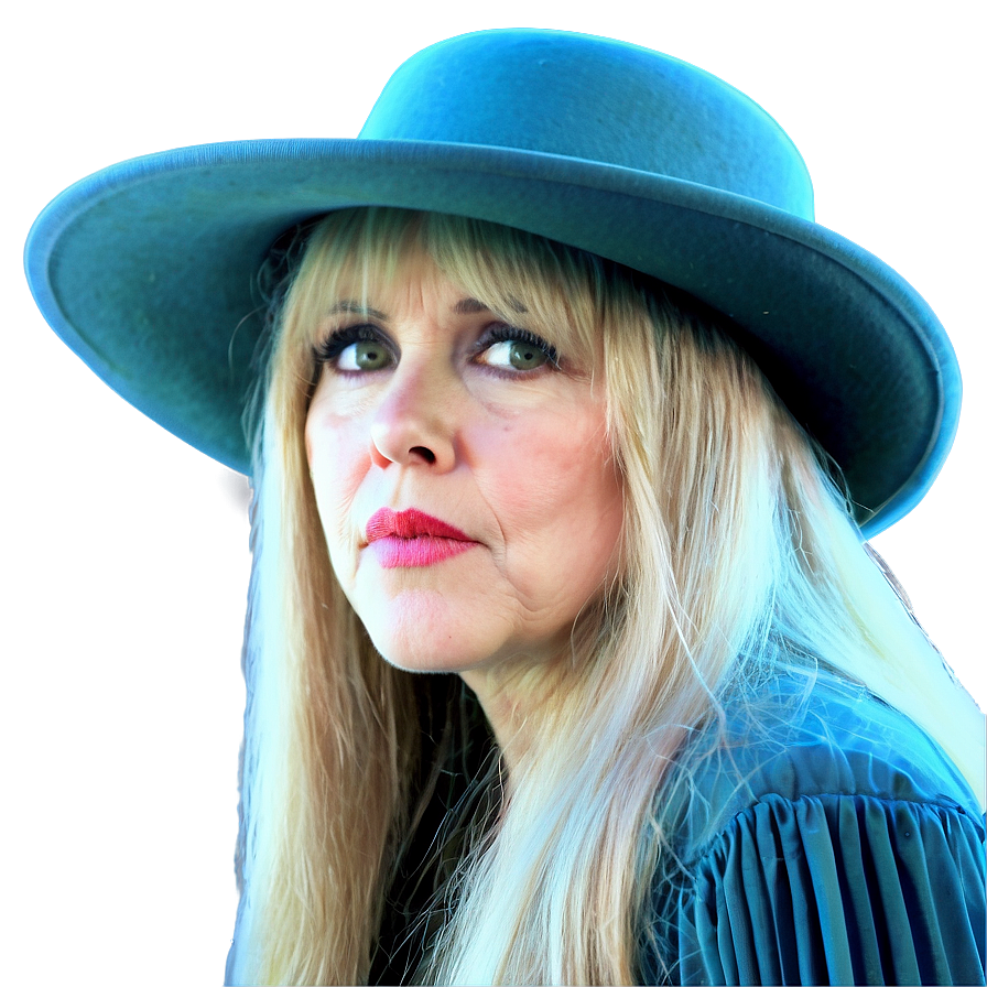 Stevie Nicks In Hat Png 06252024 PNG Image