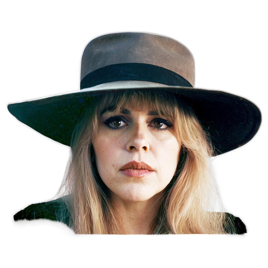 Stevie Nicks In Hat Png Mki88 PNG Image