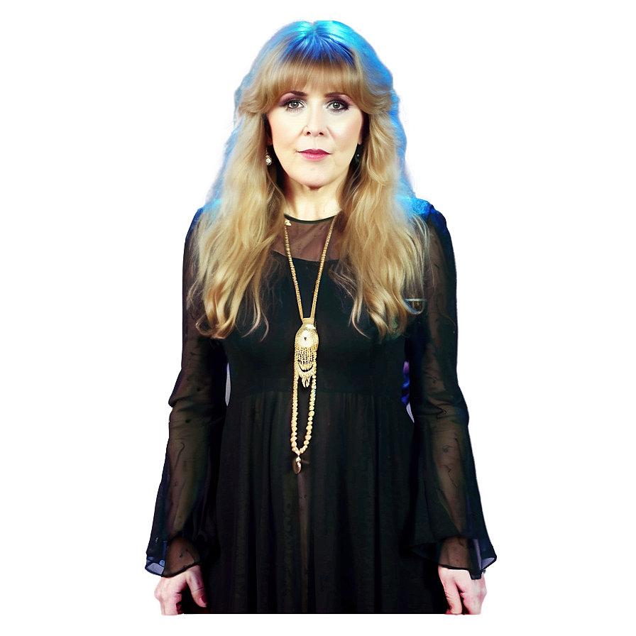 Stevie Nicks On Stage Png Kxj PNG Image