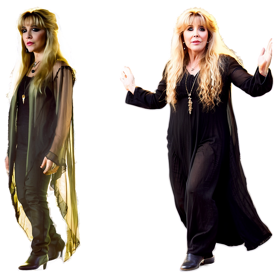 Stevie Nicks Shawl Dance Png Vcw40 PNG Image