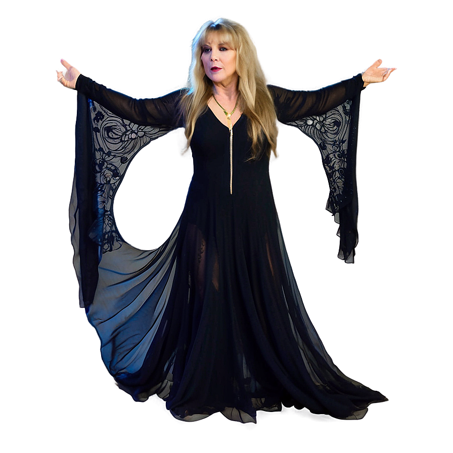 Stevie Nicks Shawl Dance Png Yjf27 PNG Image