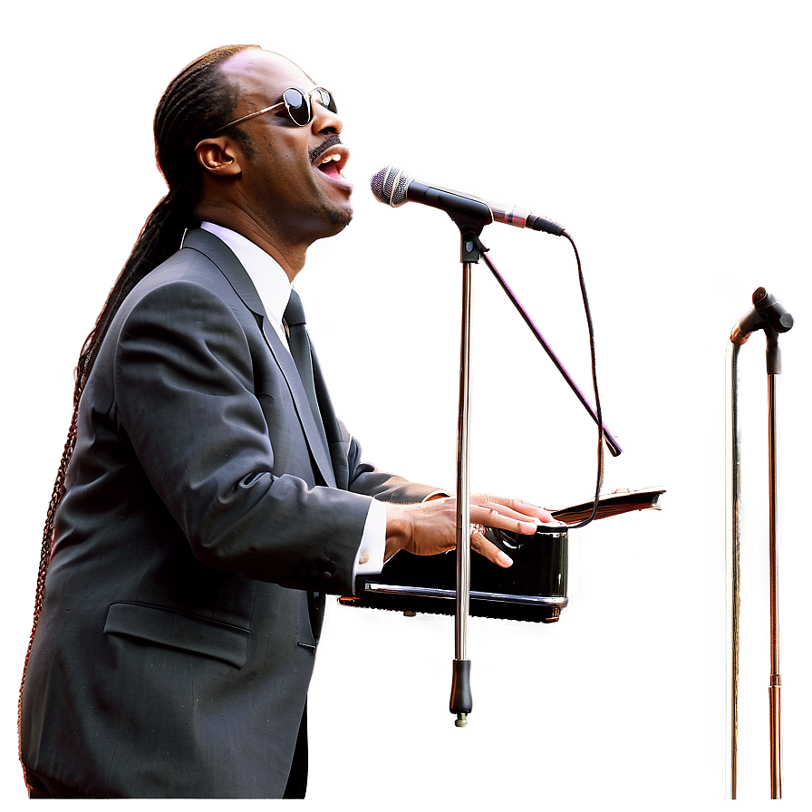 Stevie Wonder On Stage Png 06252024 PNG Image