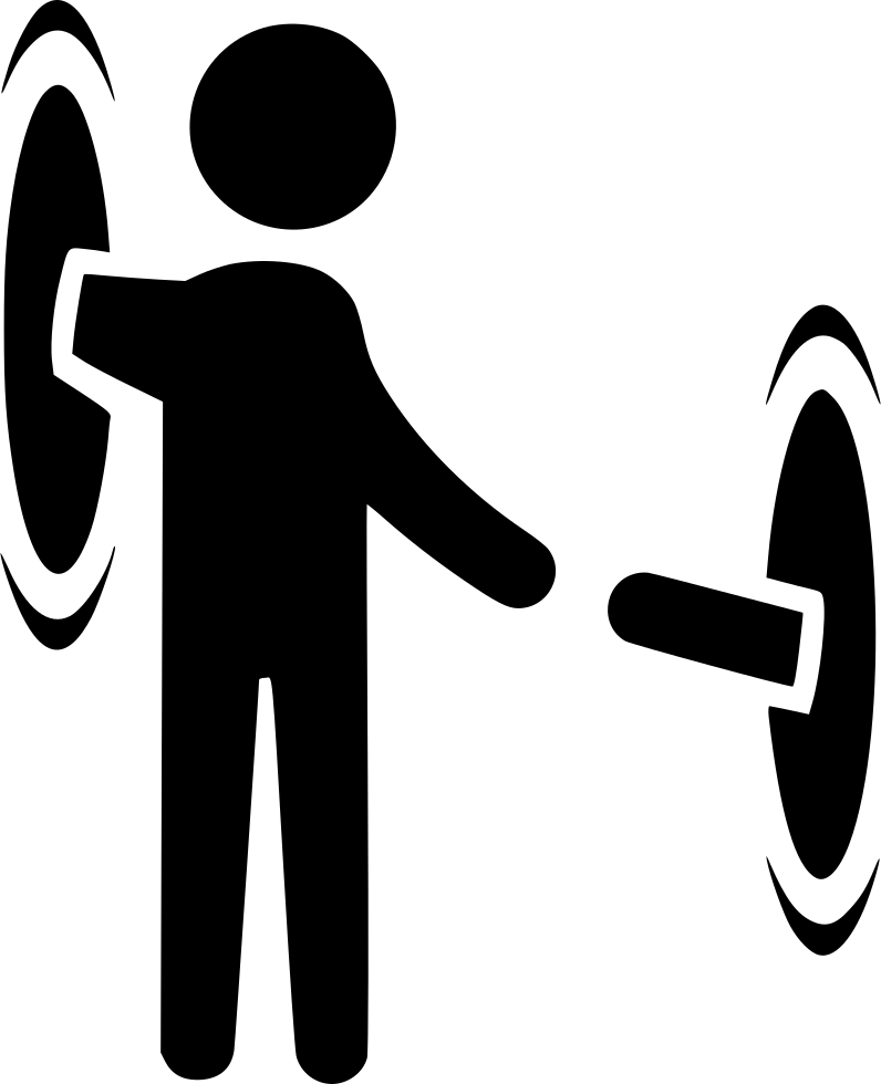 Stick Figure Portal Travel PNG Image