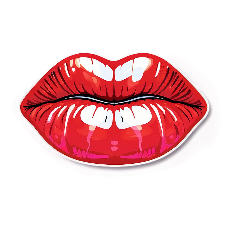 Sticker Kissy Lips Png 5 PNG Image