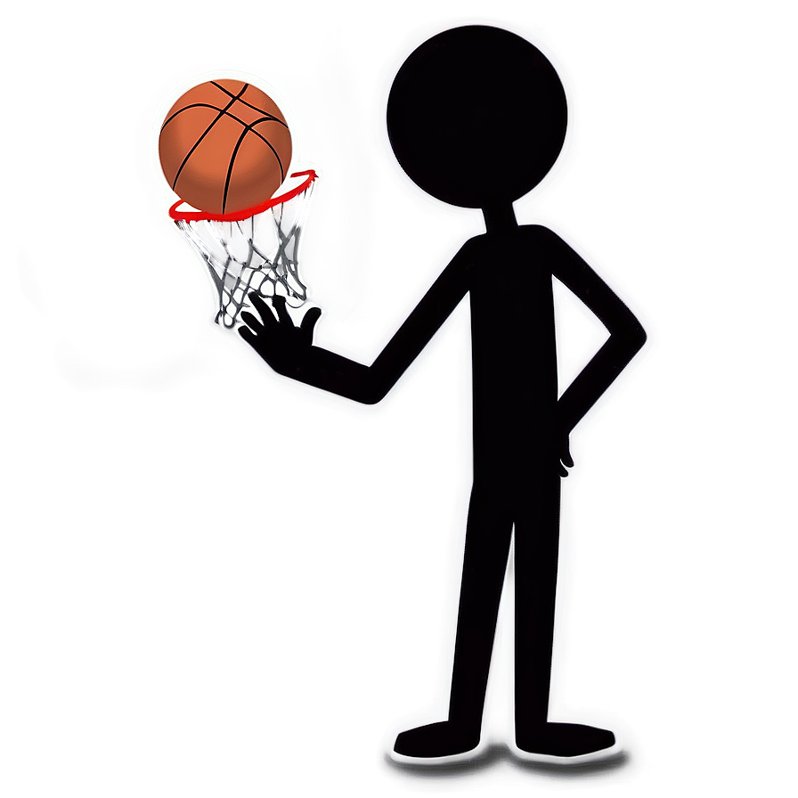 Stickman Basketball Png 05232024 PNG Image