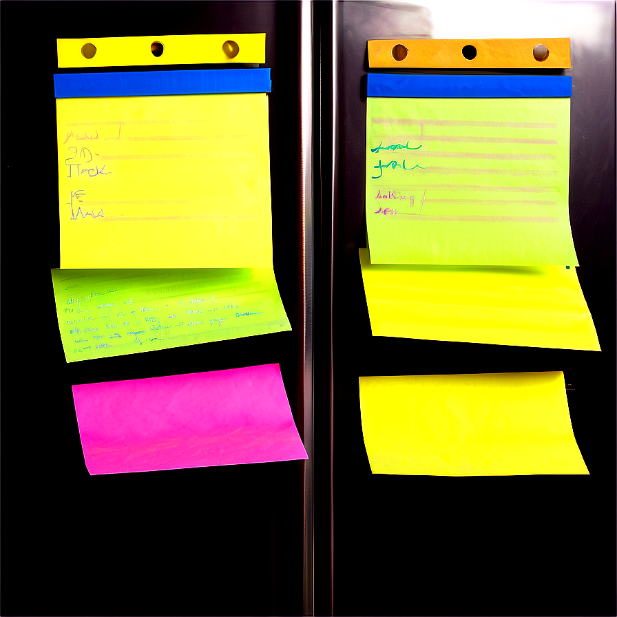 Sticky Note On Fridge Png 63 PNG Image