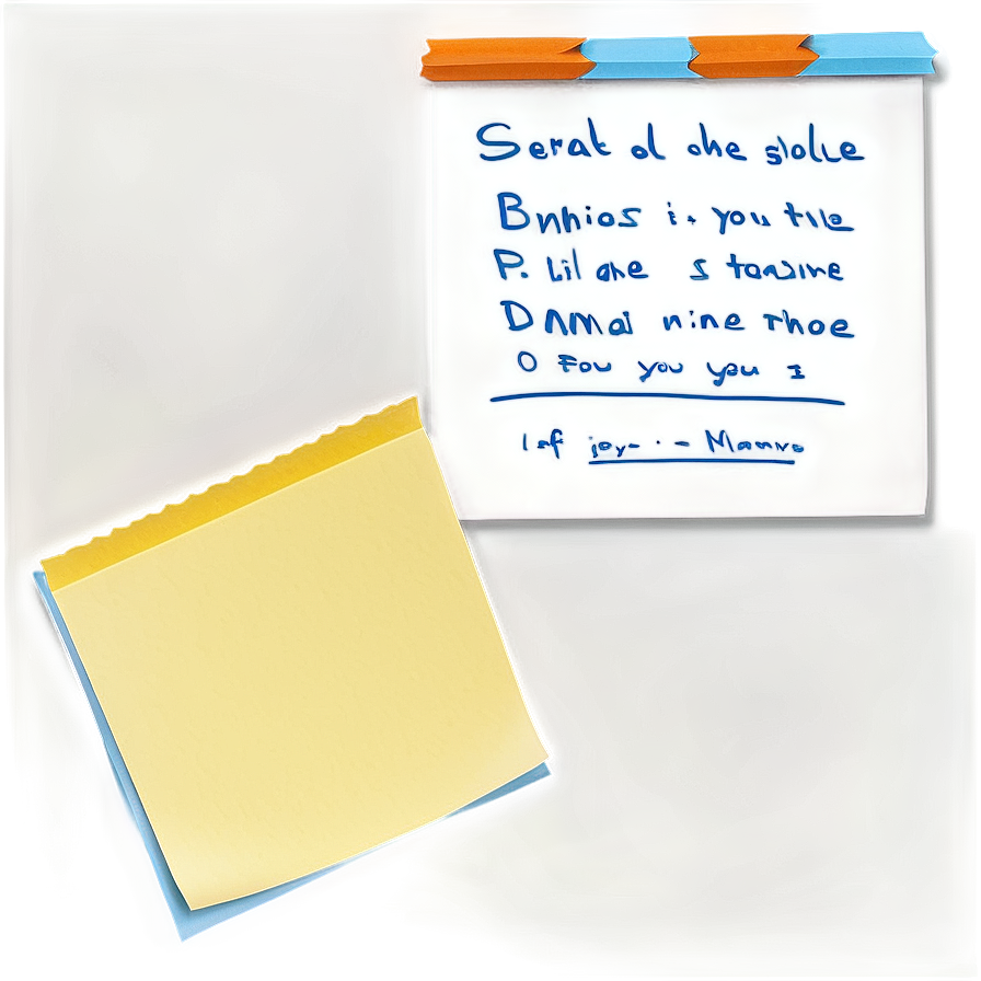 Sticky Note Reminder Png 81 PNG Image