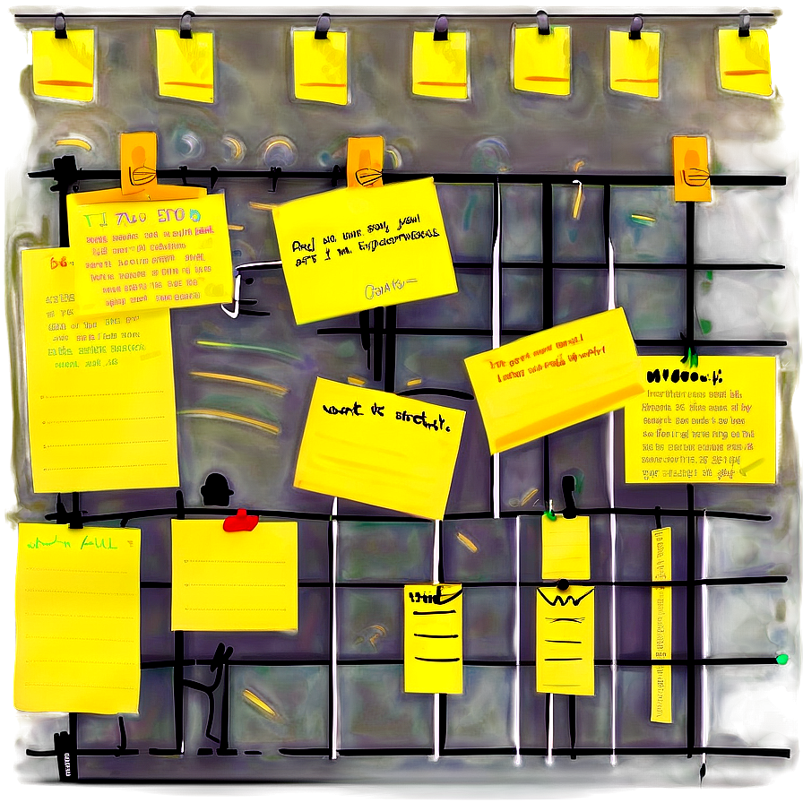 Sticky Note Wall Png 05042024 PNG Image