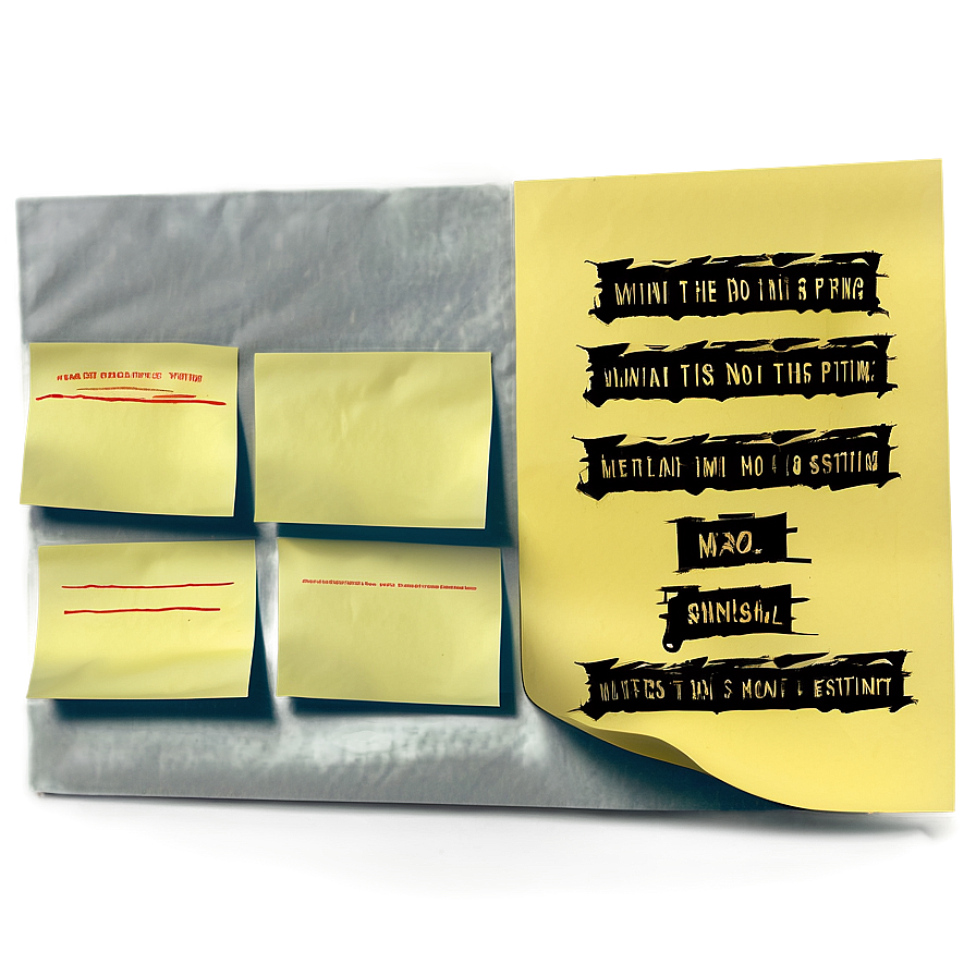 Sticky Note With Text Png Dct77 PNG Image