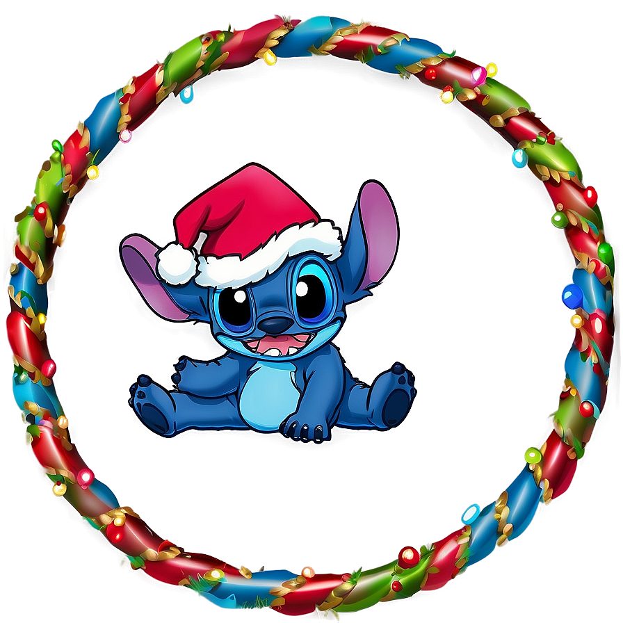 Stitch Christmas D PNG Image