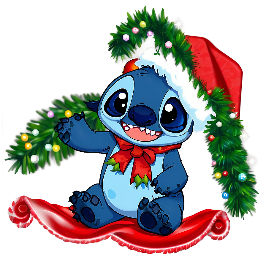 Stitch Christmas Spirit Png Gvg52 PNG Image