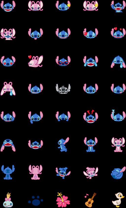 Stitch Emojis Pattern.jpg PNG Image