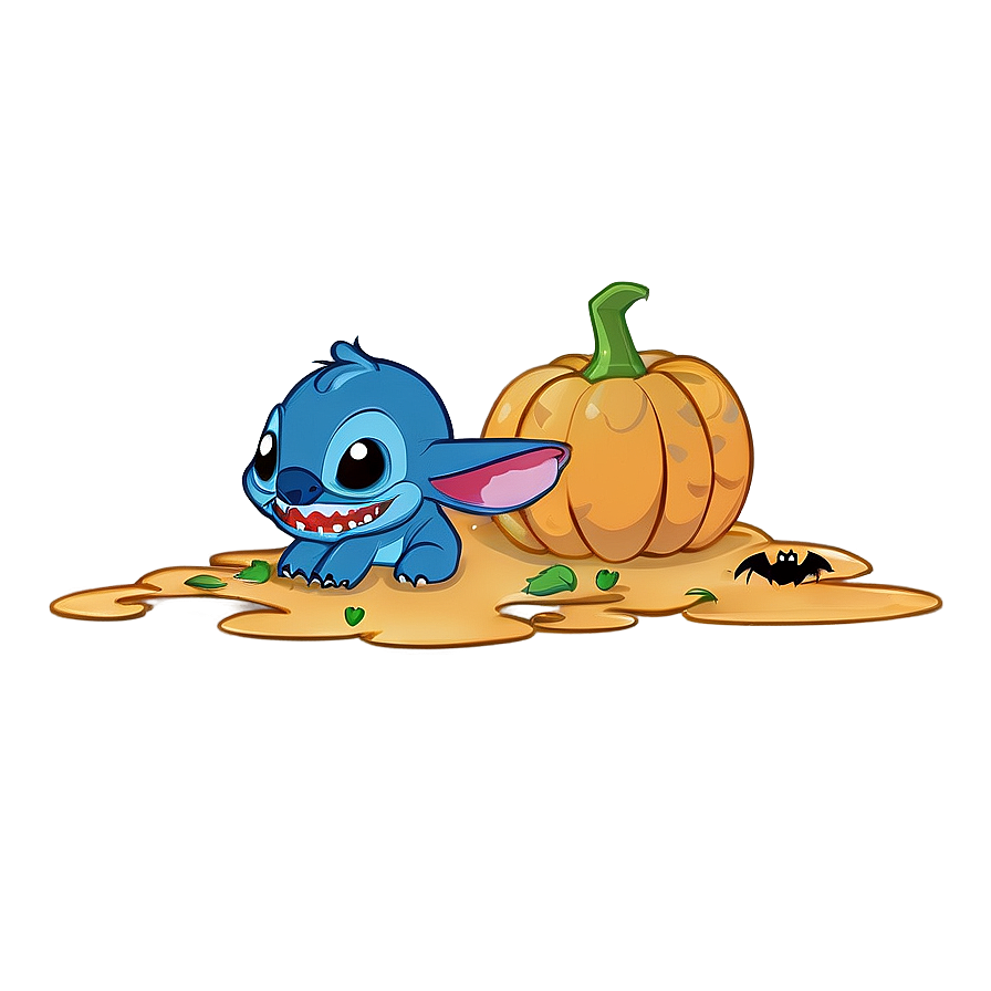 Stitch Halloween A PNG Image