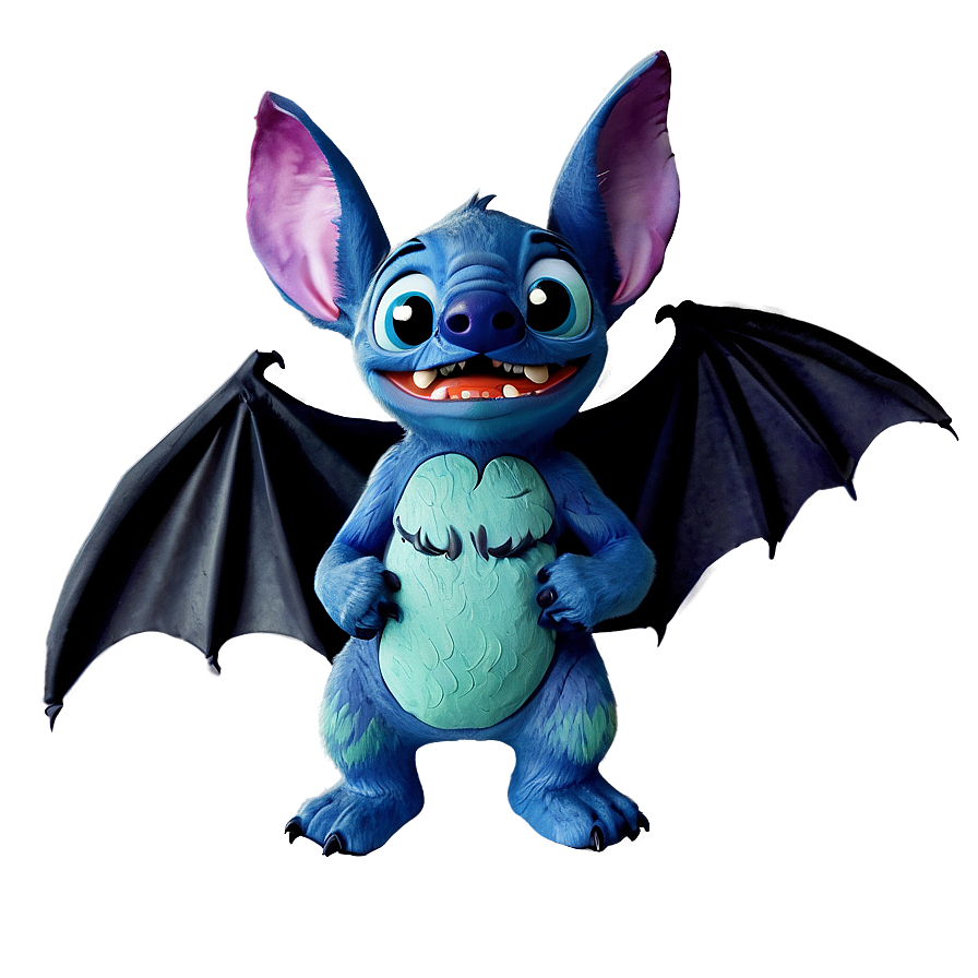 Stitch Halloween Bat Wings Png 06122024 PNG Image