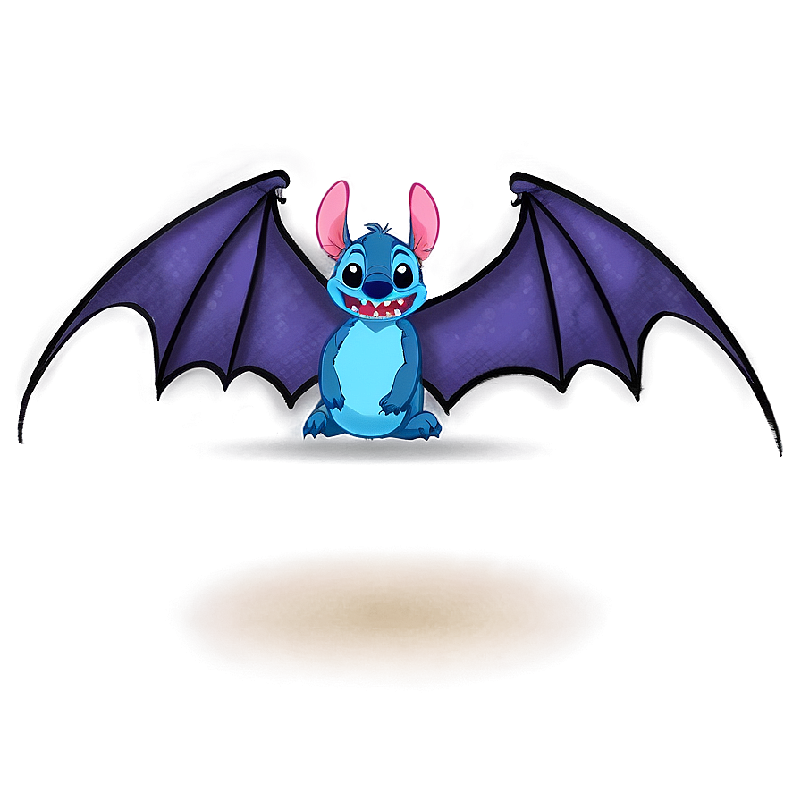 Stitch Halloween Bat Wings Png Oyc60 PNG Image